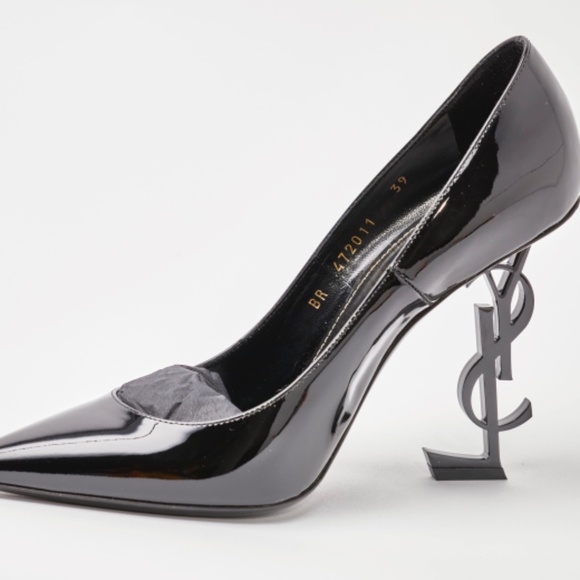 Never Worn, Saint Laurent YSL 110mm Opyum Patent Leather Pumps - Picture 8 of 10